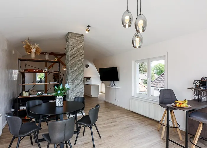 アパート Dreamstay Traum Penthouse Goeggingen アウグスブルク